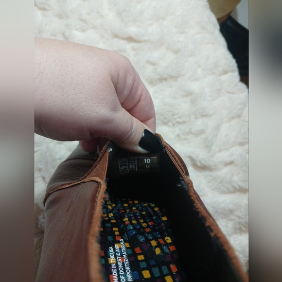 SAS Nora Womens Two-Toned Slip On Brown Leather Loafer Shoes Size 10M - Picture 9 of 10